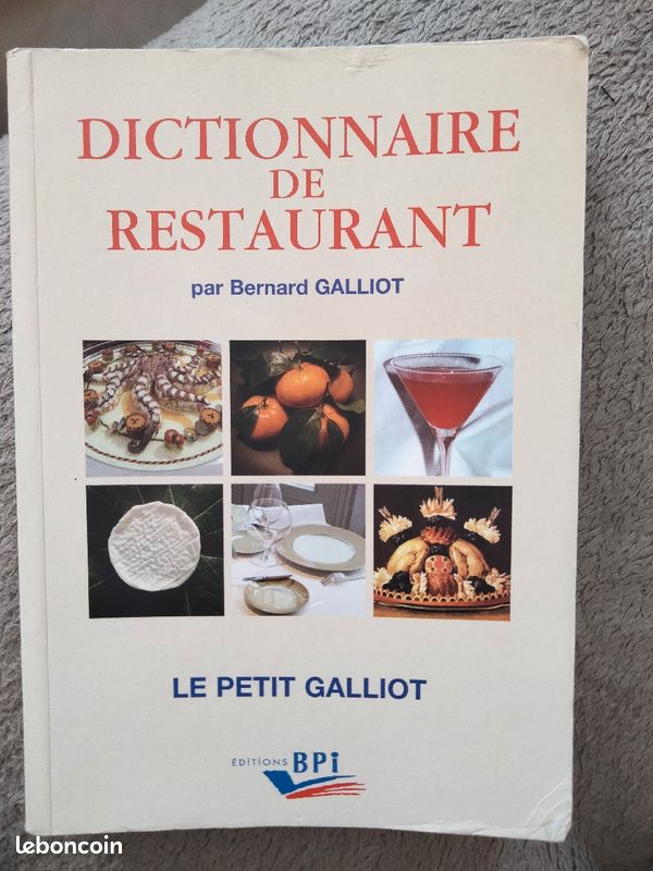 Dictionnaire de restauration de Bernard Galliot (image 1)