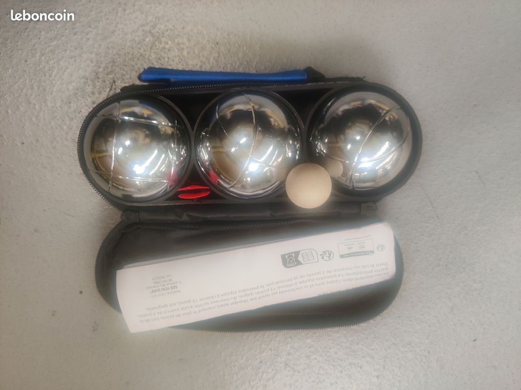 TRIPLETTE BOULES DE PETANQUE EN ACIER NEUVES EUR 20,00 - FR