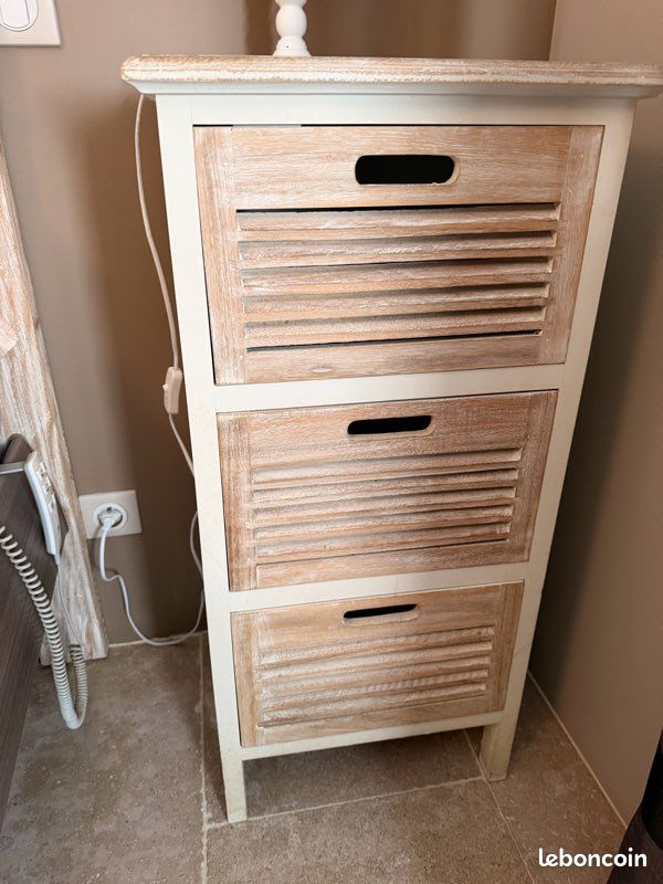 Lot tables de chevet, tête de lit, lit électrique et ses deux matelas ergonomiques André Renault (image 9)