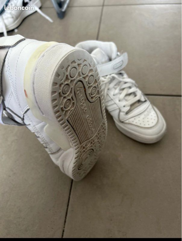Baskets ADIDAS forum blanches 36 (image 4)