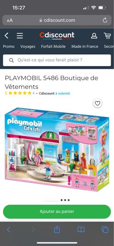 Playmobil City Life 5486 Boutique de vêtements - Playmobil - Achat