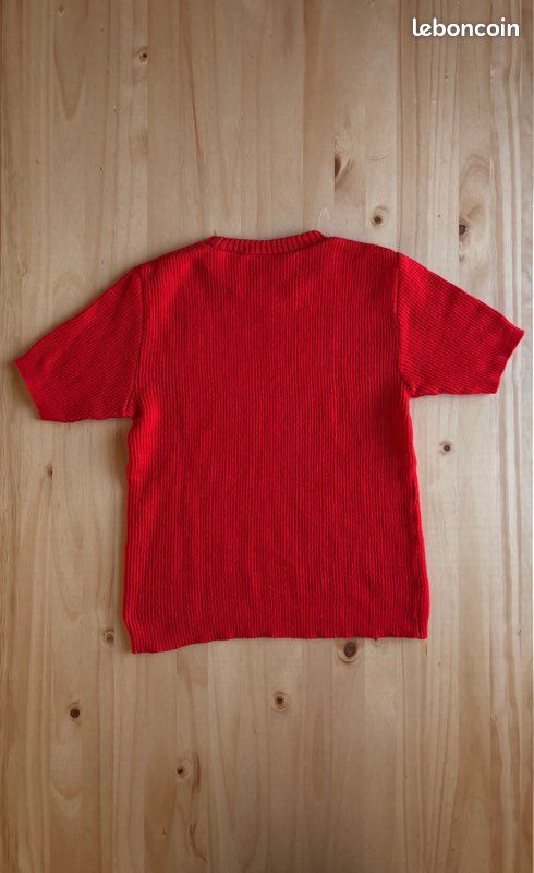 Pull rouge simple élégant – coupe slim – taille S (image 13)