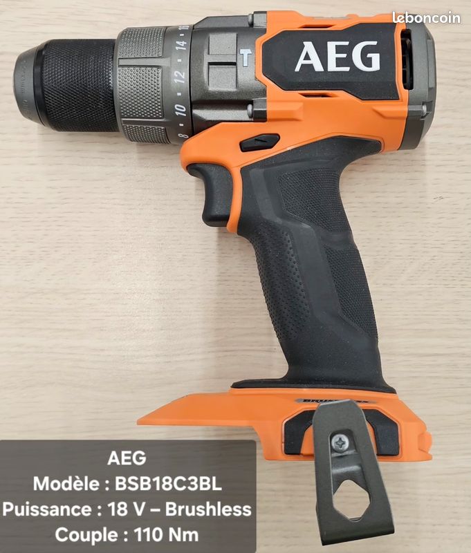 🔧 Perceuse visseuse à percussion AEG BSB18C3BL 18V – NEUVE 🔧 (image 1)