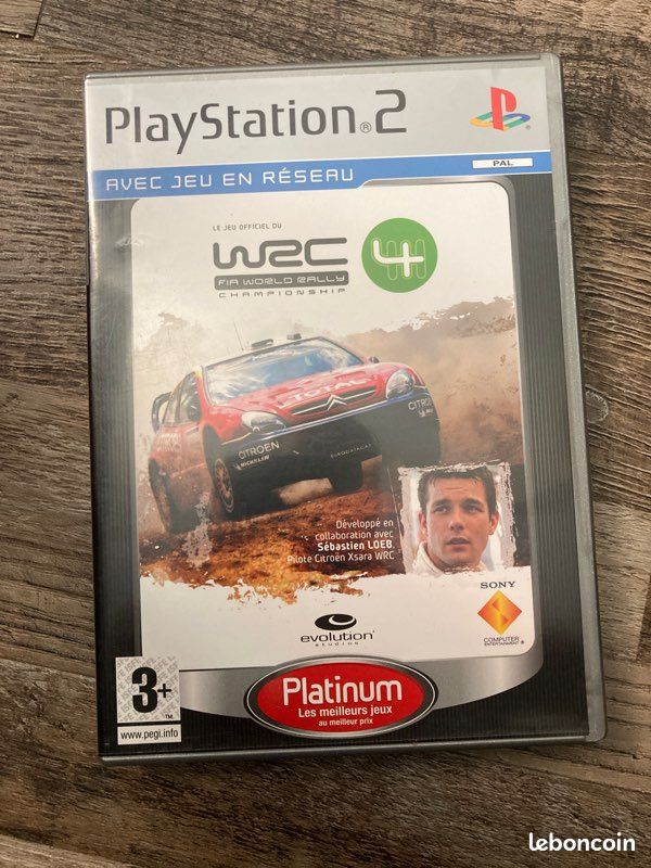 Jeu PS2 WRC 4 Complet - Bon État - Jeu De Course Rallye