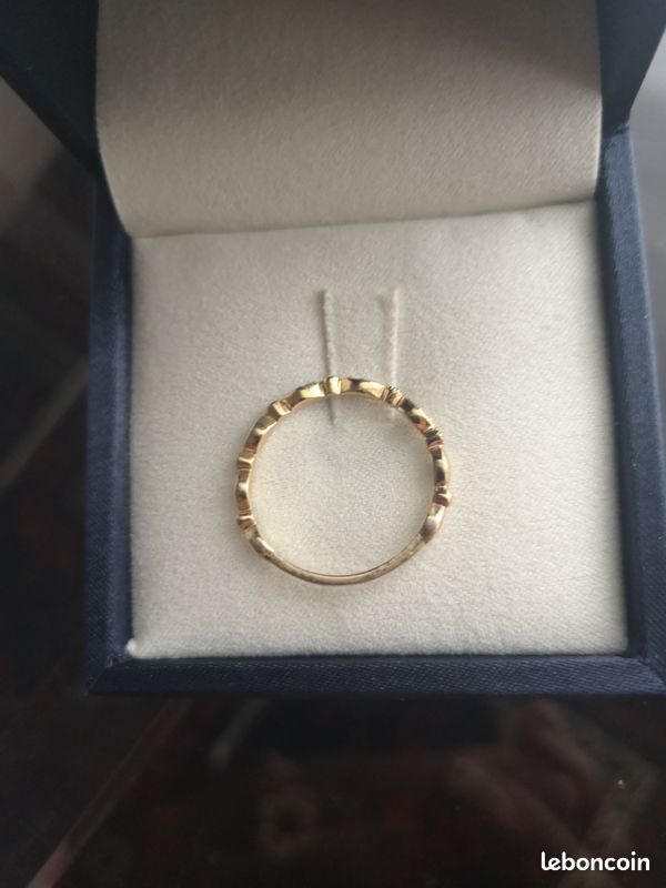 Bague 1/2 alliance diamants (image 2)