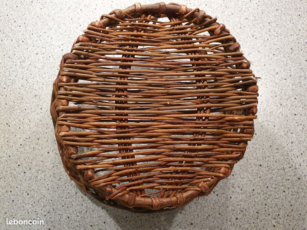 Panier de rangement rond en osier (image 7)