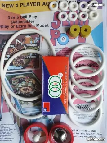 Kit Élastiques Et Billes Pour Flipper Stern/Trident - Complet - Neuf