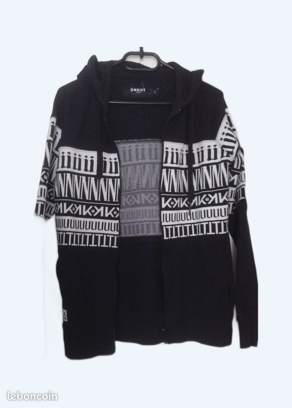Veste à capuche noire Ünkut S Vêtements