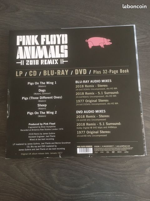 Vinyle Pink Floyd – Animals (2018 Remix) Coffret (image 3)