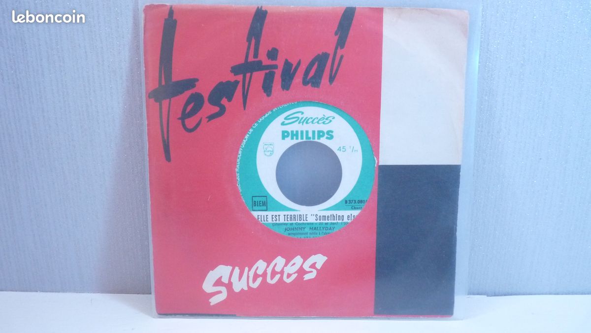 Vinyle 45 Tours JOHNNY HALLYDAY (image 1)