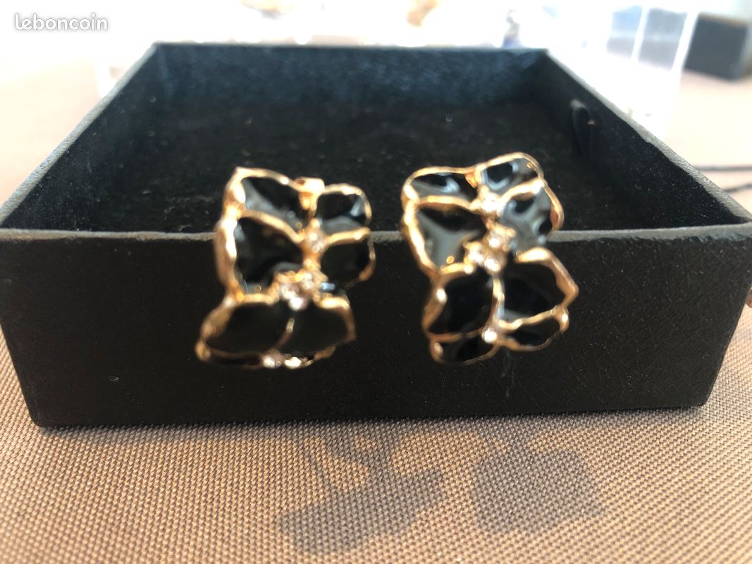 Boucles d’oreille bijoux vintage clip (image 1)