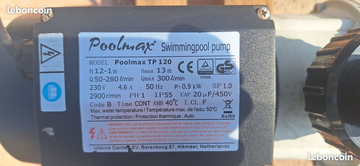 Pompe piscine 18m3 / H + tuyaux flottants (image 2)