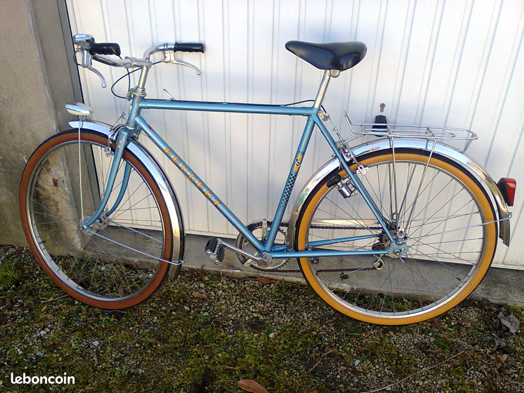 Vélo Vintage Peugeot Femme - Cadre 51cm - Argenté - 10 Vitesses