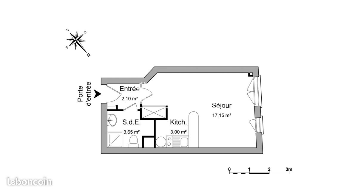 Appartement 1 pièce 26 m² · à Suresnes · 26 m² · 690 €/mois