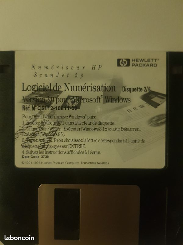 Disquette logiciel de numération HP (image 3)