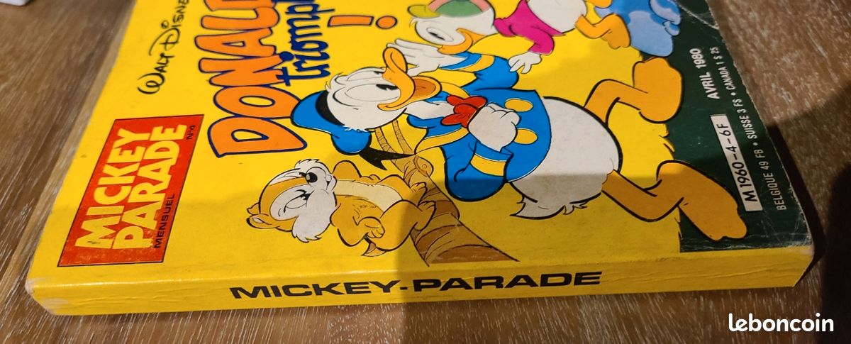 📘 Mickey Parade n°4: Donald triomphe Avril 1980 Vintage Disney collector (image 3)
