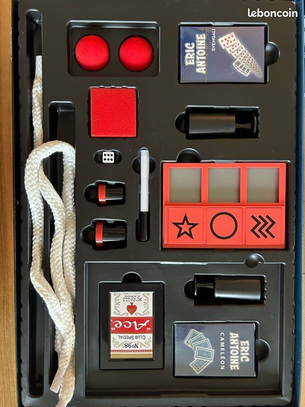Coffret Magie Eric Antoine - Kit De Tours Pour Débutants (à Partir De 9 Ans) - Accessoires Professionnels + Carte