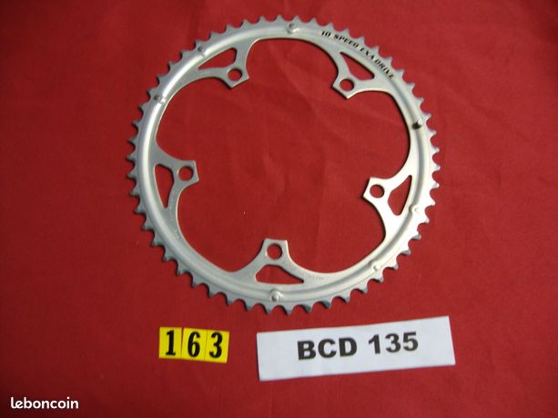 Plateau Campagnolo Exa Drive 10 Vitesses, 53 Dents, BCD 135, Réf 1135, Occasion