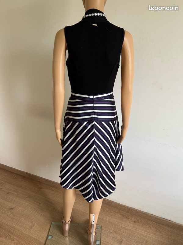 Jupe rayée asymétrique Morgan taille 38 jamais portée (taille petit) (image 9)