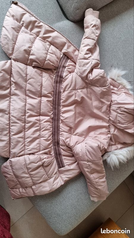 Manteau Imper Rose à Capuche Catimini Taille 3 Mois - Occasion Très Bon état