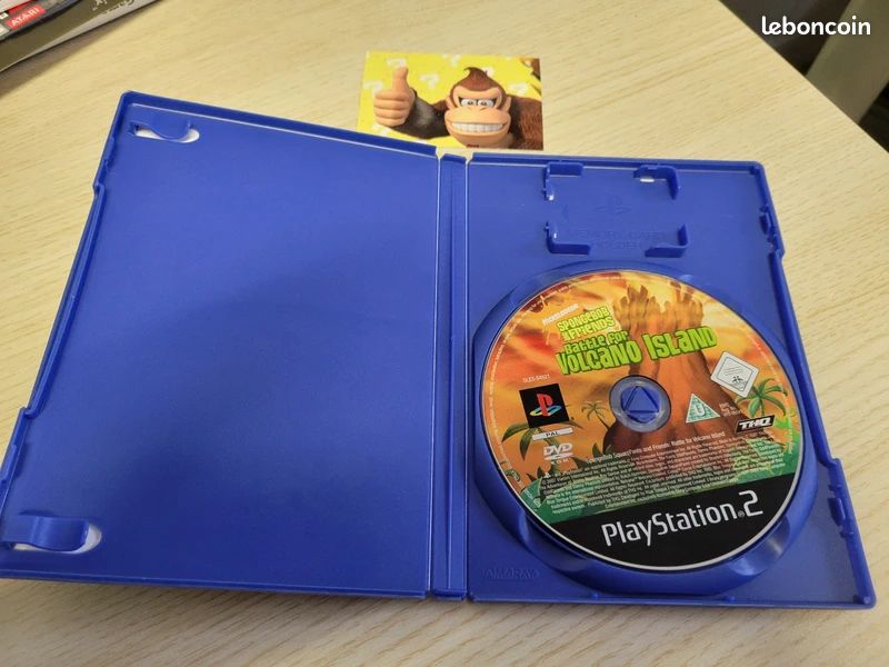 Bob L'éponge : Attaque Sur L'île Du Volcan – PS2 – PAL – Bon état – Jeu Complet