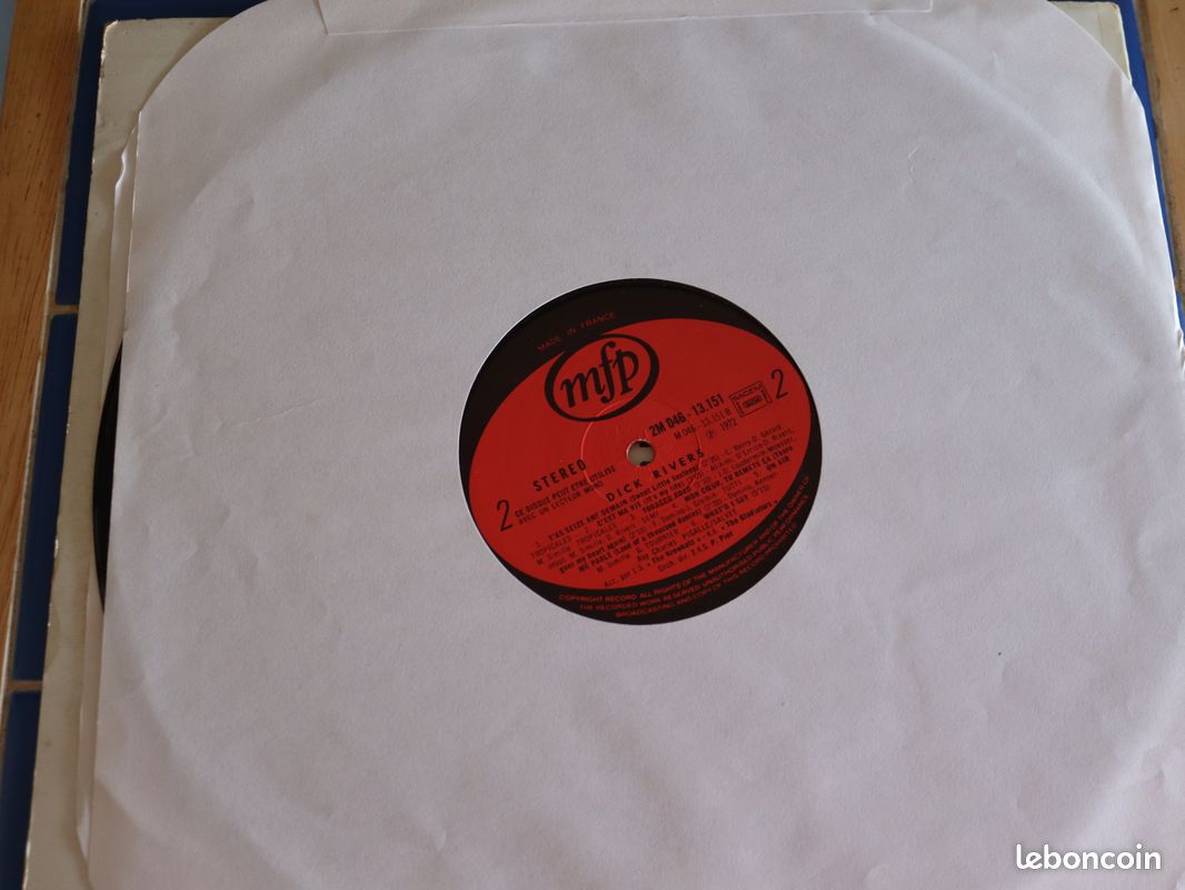 Disque vinyle 33 tours Dick Rivers 1972 "manque la pochette" (image 1)