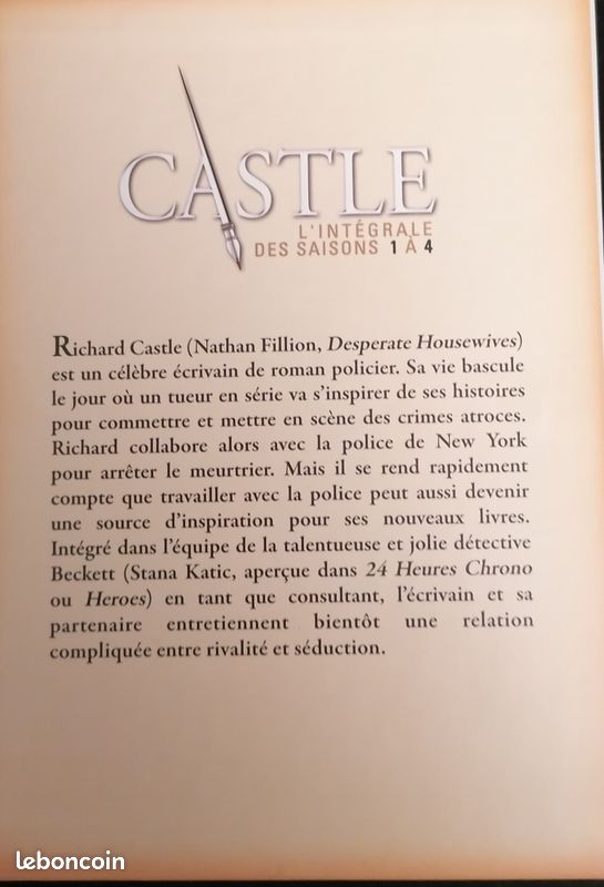 CASTLE Intégrale des saisons 1 à 4 (image 3)