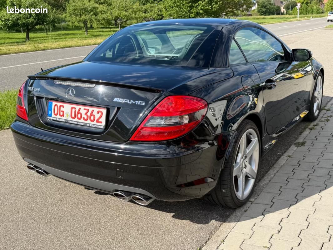 Mercedes SLK 55 AMG Roadster 360ch - 1 ère main Navi Sièges chauffants Pneus été (image 13)