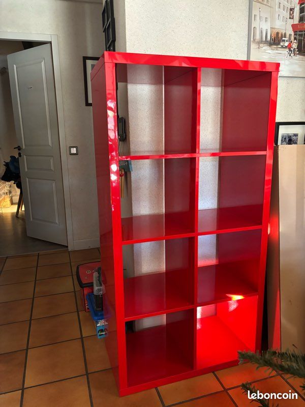 Étagère Kallax ikea rouge (image 1)