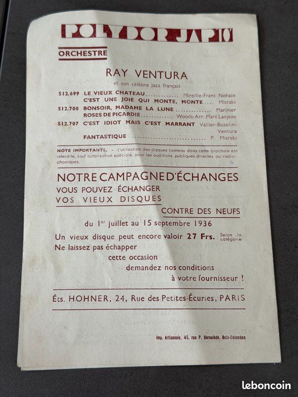 5 disques 78 tours anciens et leurs pochettes d'origine (image 8)