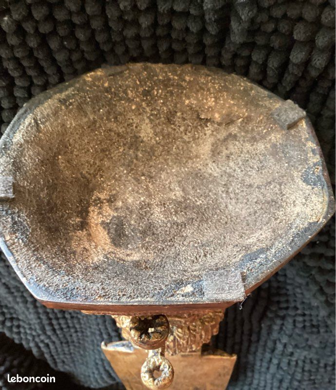 Grande statue de bouddha Thaïlandaise Bronze doré XXème 50 cm (image 20)