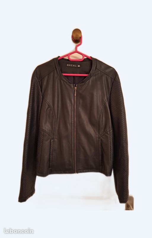 Blouson femme en simili-cuir Vêtements