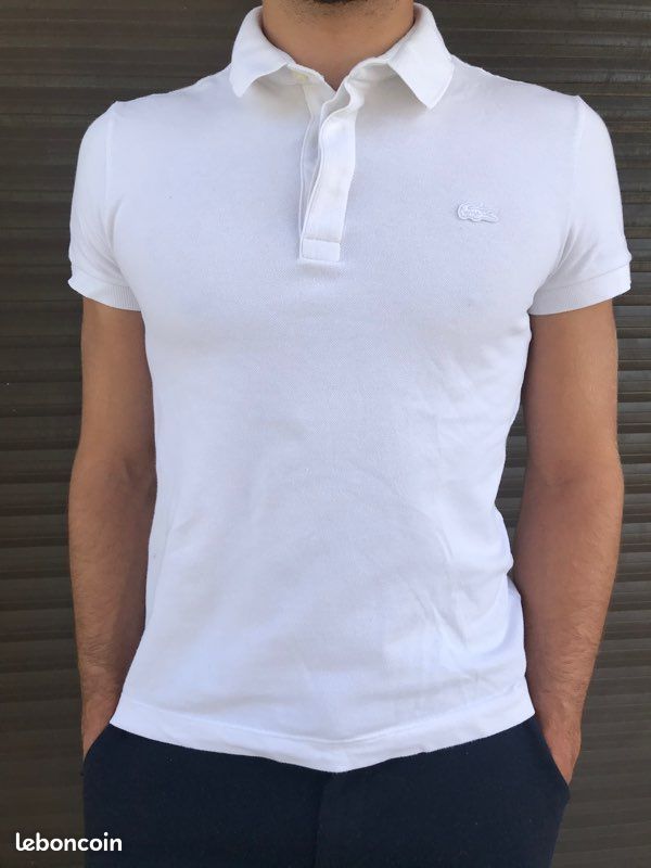 Polo Lacoste blanc (image 1)