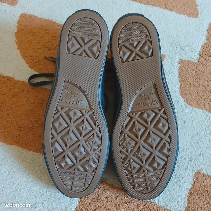 Converse Chuck Taylor All Star - Cuir Montantes Marron - Motifs Brodés | Pointure 41 (image 5)