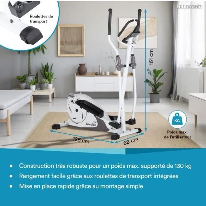 Vélo elliptique NEUF Skandika Fint Sport Plein air