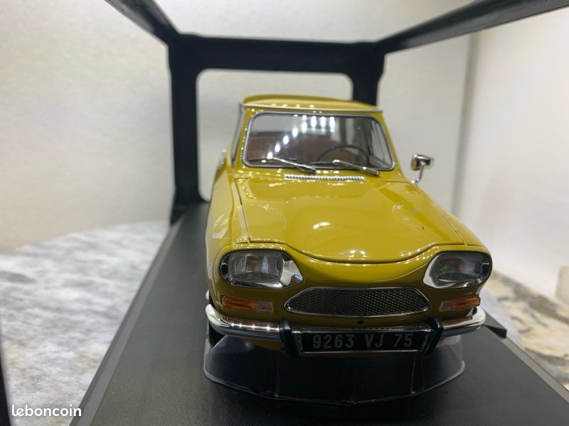 Miniature Norev 1/18 Citroën Ami 8 Club 1969 - Bleu Thasos, édition Limitée 300pcs