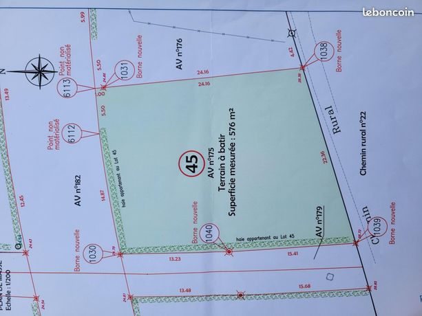 Terrain 576 m² PONT-AUDEMER