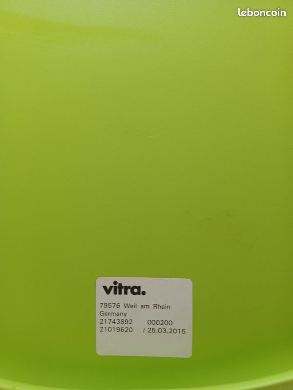 Vends 2 chaises Verner Panton Junior (Vitra) Coloris vert et rouge (image 6)