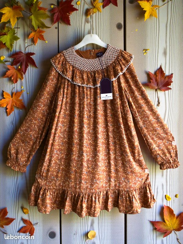 Ensemble 3 Pièces Bébé Fille Sergent Major - Imprimé Liberty, Volants Et Nœuds - Taille 18 Mois