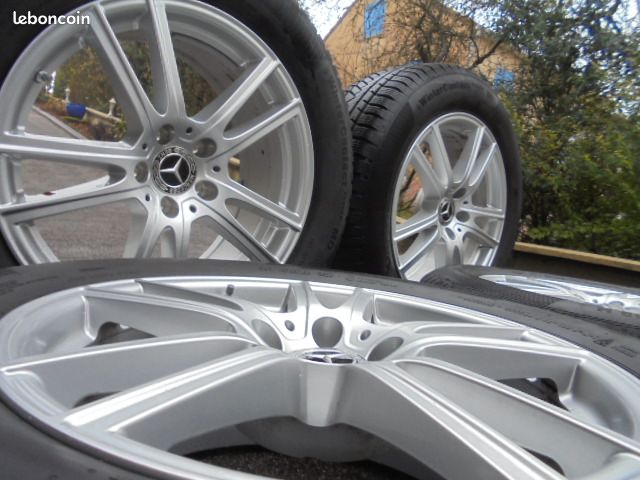 Exceptionnel / Rare - 4 Super pneus neige Continental MO 235/60R18 103H Superbes Jantes Alu Originales Mercedes GLC W254 X254 - Modèles Actuels (image 2)