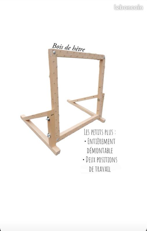 Cadre à Broderie/Gripper Strip 25x25 Cm Avec Housse - Barres De Préhension à Picots - Inclut Clé Et Housse En Flanelle - Pour Point De Croix, Broderie Aiguille A Broder