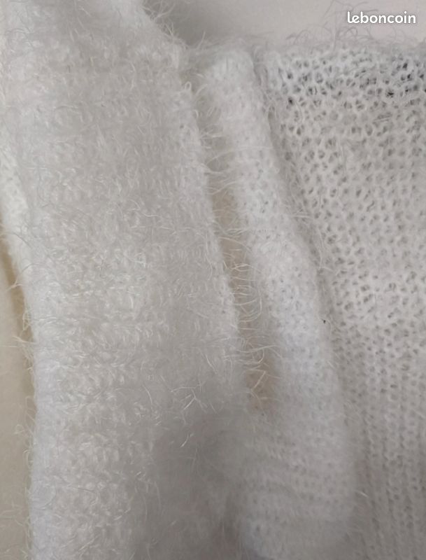 Pull en poil doux+snood amovible assorti T.XS (image 8)