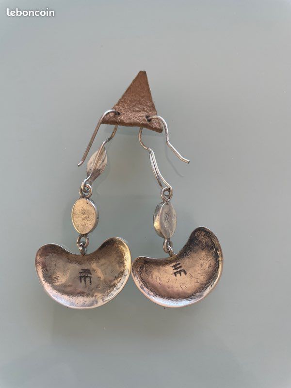 Boucles d’oreilles touareg onyx (image 2)