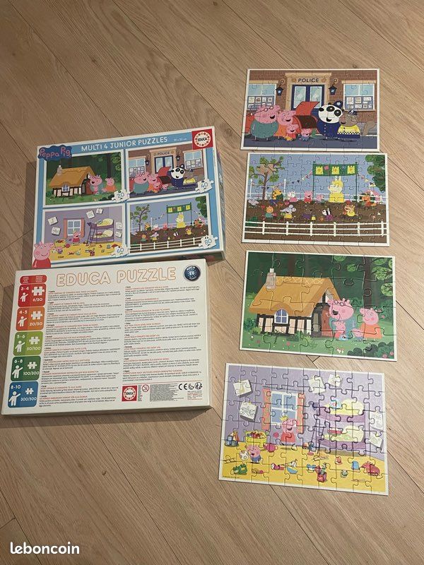 Puzzle Peppa Pig Multi 4 junior puzzle 20 40 60 80 pièces (image 1)