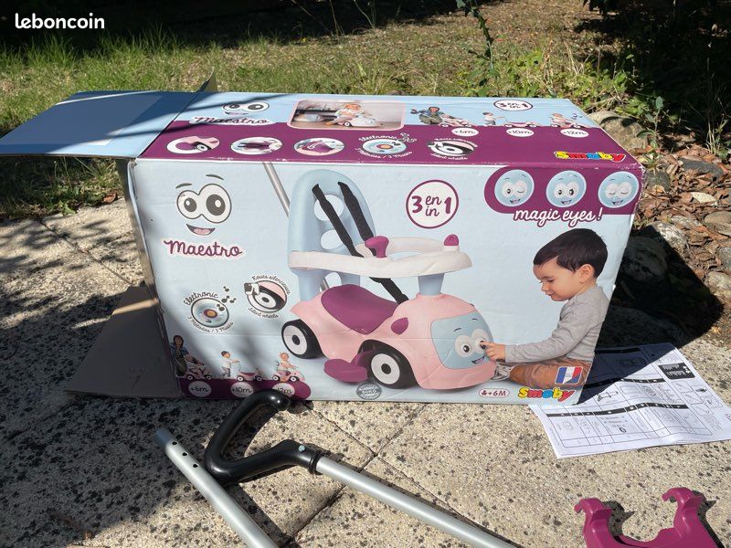 Porteur Maestro Balade rose en Smoby Jeux Jouets