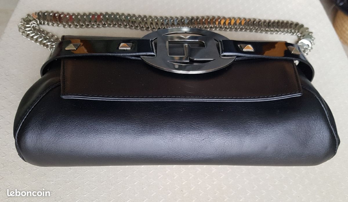 Sac à main en % cuir noir et métal Paco Rabanne (image 4)