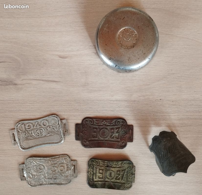 Plaques de chargement pour vélos 1932/1940 - 28 pièces