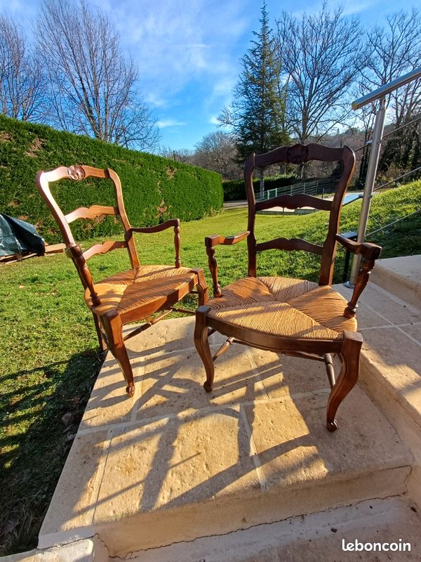 Fauteuils en paille (image 2)