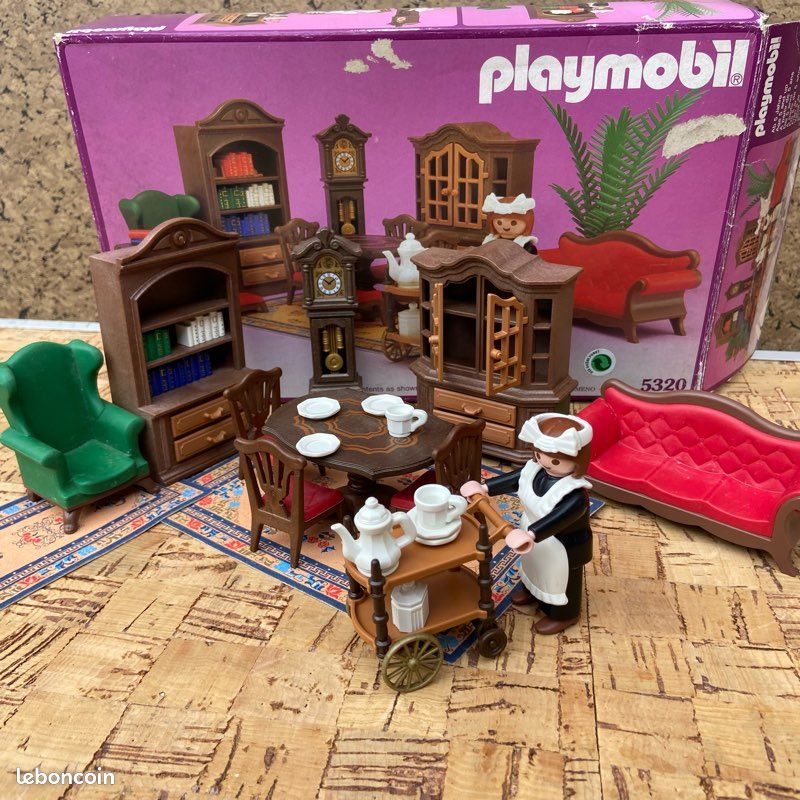 Set Playmobil Vintage Série Rose époque 1900 Salle à Manger 5320 De 1989 - Occasion