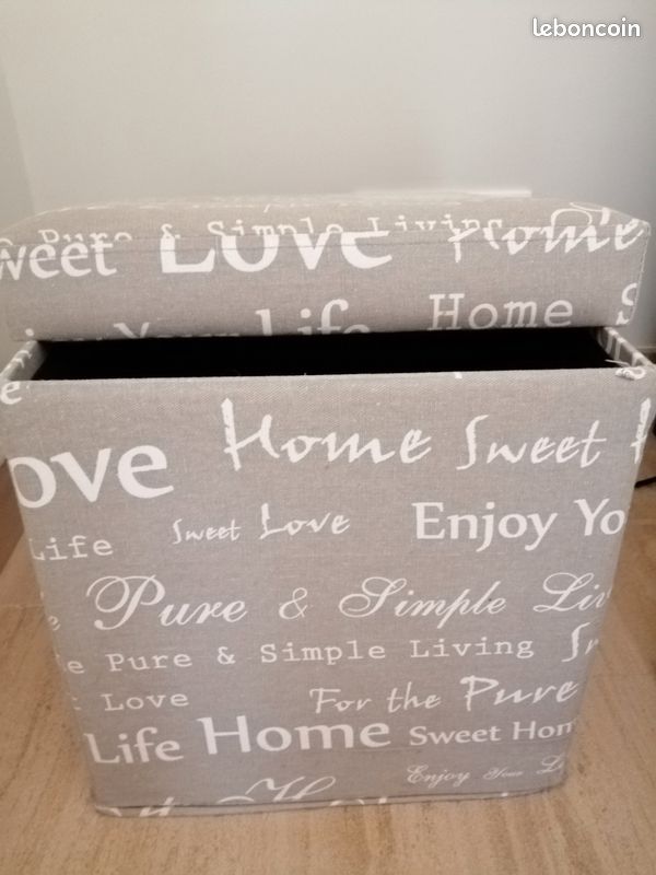 Lot de 2 poufs de rangement (image 2)